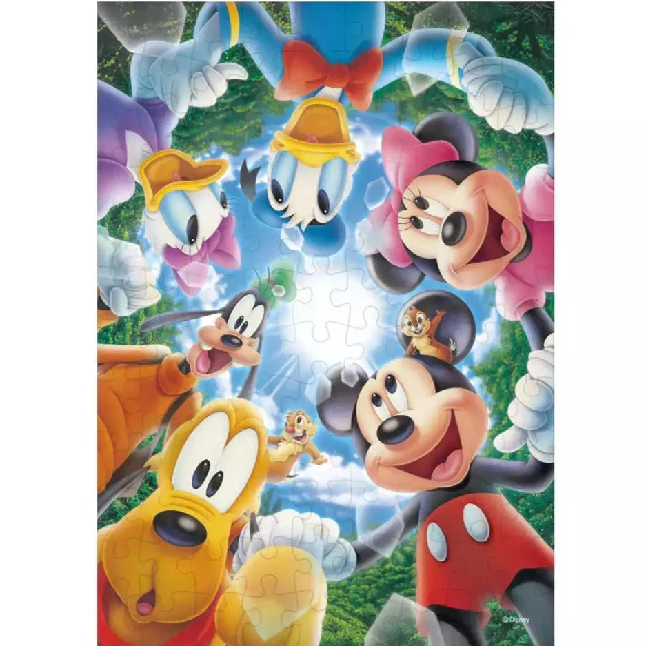 Tenyo Disney Mickey Mouse & Friends Let's Connect the Hearts Jigsaw Puzzle 108pcs