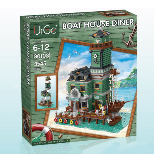 URGE Boat House Diner Building Block Toy - 30103