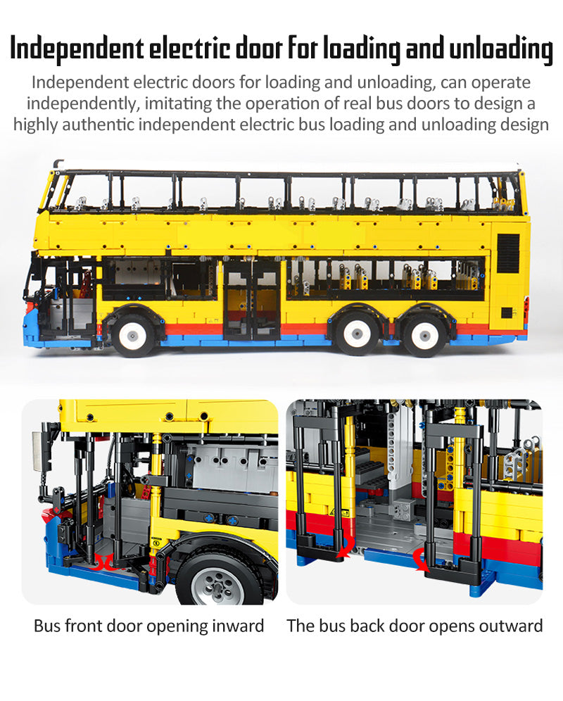 Double Decker Bus Dennis Enviro 500 Remote Control Building Bricks Toy with 4255pcs