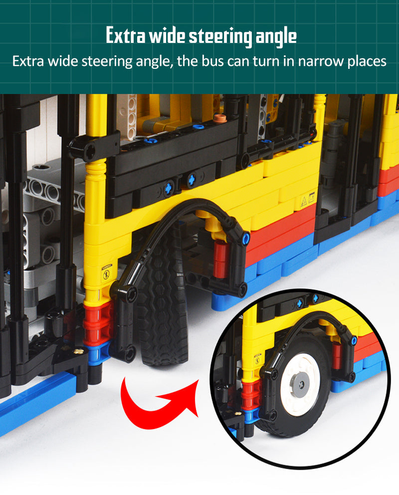 Double Decker Bus Dennis Enviro 500 Remote Control Building Bricks Toy with 4255pcs