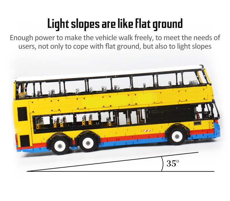 Double Decker Bus Dennis Enviro 500 Remote Control Building Bricks Toy with 4255pcs