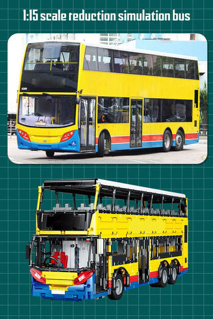 Double Decker Bus Dennis Enviro 500 Remote Control Building Bricks Toy with 4255pcs