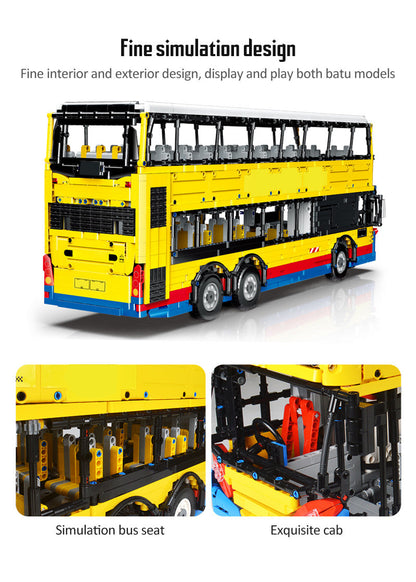 Double Decker Bus Dennis Enviro 500 Remote Control Building Bricks Toy with 4255pcs