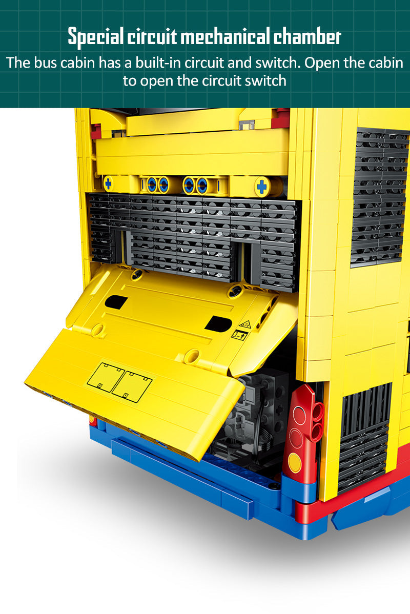 Double Decker Bus Dennis Enviro 500 Remote Control Building Bricks Toy with 4255pcs
